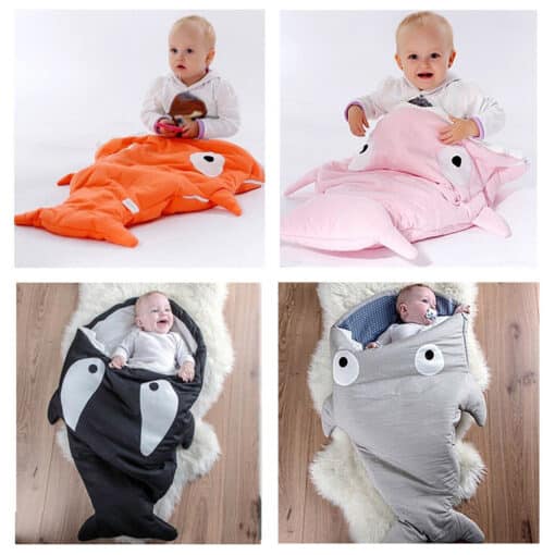 Cozy Fish Shape Cotton Baby Sleeping Bag reference image