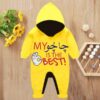 Custom Baby Jump Suit with Hoodie and Socks Chachu Best YELLOW 1