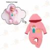 Custom Baby Jump Suit with Hoodie and Socks First Eid PINK 2 1