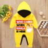 Custom Baby Jump Suit with Hoodie and Socks Khala Cares YELLOW 1