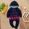 Custom Baby Jump Suit with Hoodie and Socks Phuppo Best BLUE 1