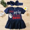 Customised Frock with Headband Chachu Best BLUE 1 1