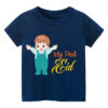 Customized T Shirt My First Eid Navy Blue