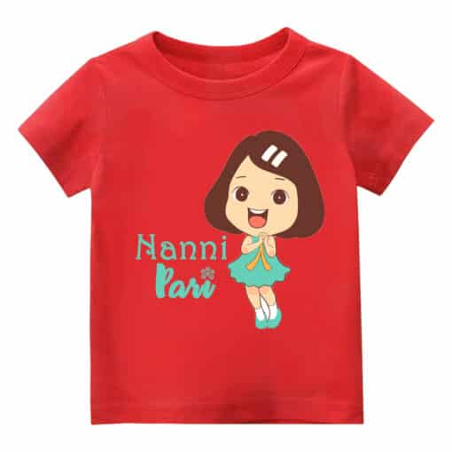 Customized T Shirt Nanni Pari Red