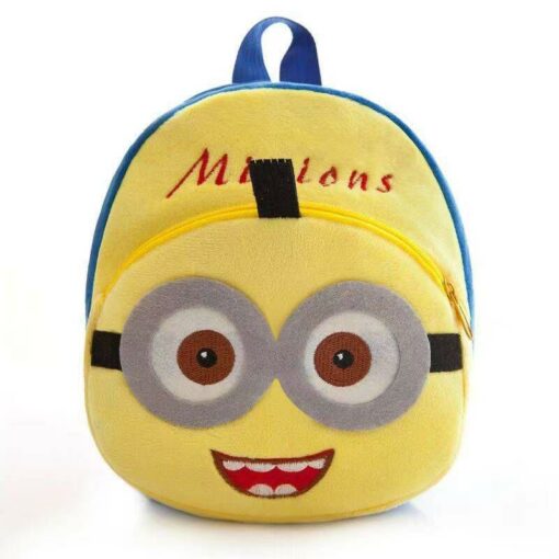Cute Children School Plush Bag Minnion
