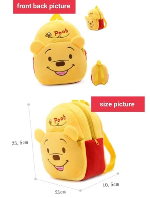 Cute Mini Children School Plush Bag Size Reference