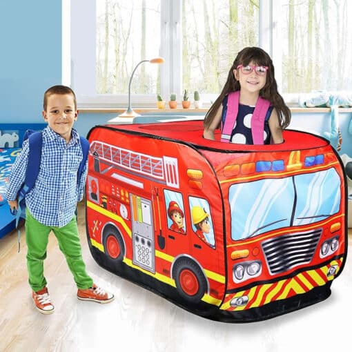 Fire Engine Play Tent House with Balls RED. RI