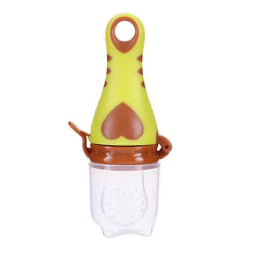 Fruit Pacifier With Handle GREEN.