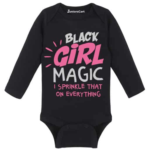 Full Sleeves Romper Black Girl Magic Black
