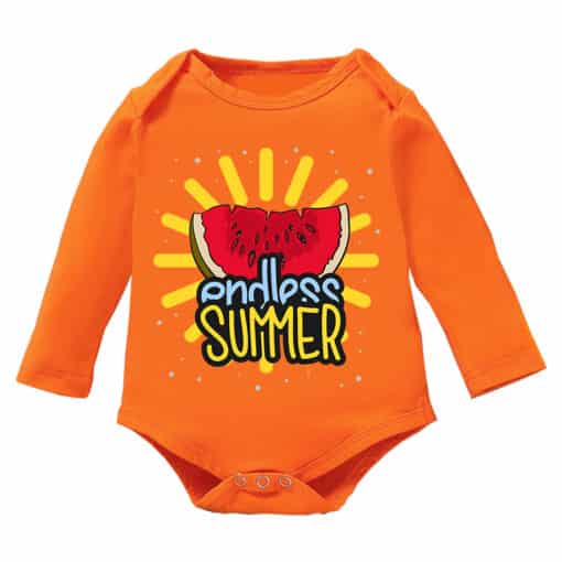 Full Sleeves Romper Endless Summer Orange