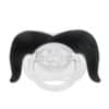Funny Mustache Pacifier Mexican BLACK.
