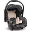 Infantes 233 Baby Car seat and Travel Cot BLACK AND BEIGE
