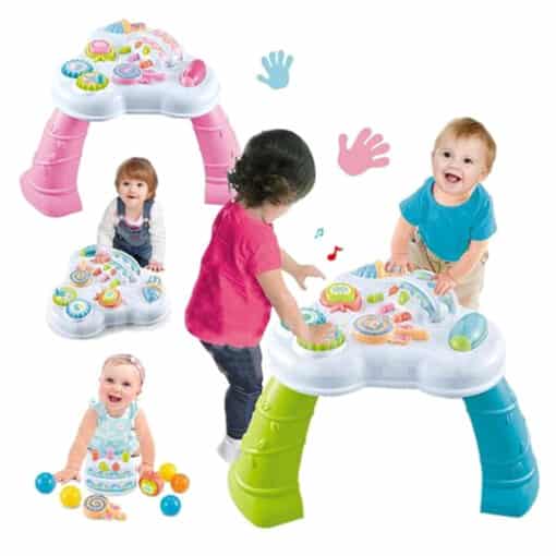 Infantes 8776 Multifunctional Baby Learning And Musical Table Blue Green And White. RI