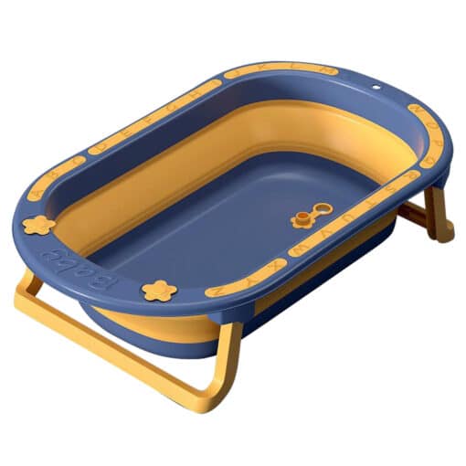 Infantes B 002 Baby Stylish Foldable Bath Tub with ABC Pattern Blue.