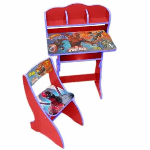 Infantes Kids Study and Activity Table with Chair Spider Man and Batman.