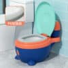 Infantes P016 Commode Shape Potty Training Seat Blue And Orange