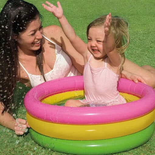 Intex Inflatable Baby Pool 2 Feet Multicolor 57107 RI