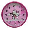 Kids Wall Clock Pink Hello Kitty