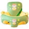 Learn to Sit Baby Floor Seat with Safety Belt DARK GREEN AND YELLOW HAMSTER.