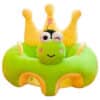 Learn to Sit with Back Support 3D Character Baby Floor Seat Green Crown Frog.