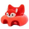 Learn to Sit with Back Support 3D Character Baby Floor Seat Red Pink Fox.