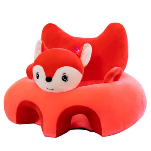 Learn to Sit with Back Support 3D Character Baby Floor Seat Red Pink