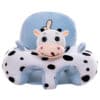 Learn to Sit with Back Support 3D Character Baby Floor Seat White Cow.