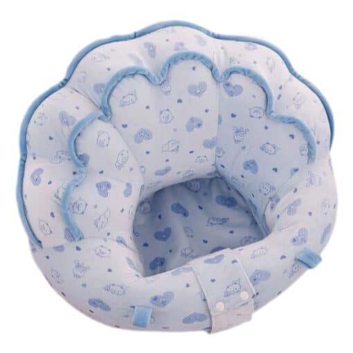 Learn to Sit with Back Support Baby Floor Seat Adorable Flower.
