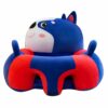 Learn to Sit with Back Support Baby Floor Seat New Side Face Blue Red Sonic