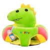 Learn to Sit with Back Support Baby Floor Seat New Side Face Cute Character GREEN.