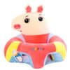 Learn to Sit with Back Support Baby Floor Seat New Side Face Cute Character RED.