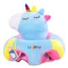 Learn to Sit with Back Support Baby Floor Seat New Side Face Cute Character SKY BLUE.