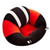 Learn to Sit with Back Support Baby Floor Seat Red Black.
