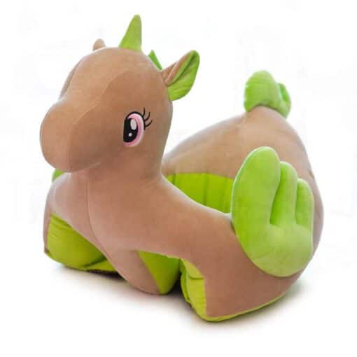 Learn to Sit with Back Support Baby Floor Seat Unicorn BROWN GREEN 0 12 Months