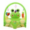 Learn to Sit with Back Support Baby Floor Seat with Toy Bar GREEN FROG