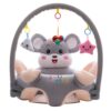 Learn to Sit with Back Support Baby Floor Seat with Toy Bar GREY BUNNY