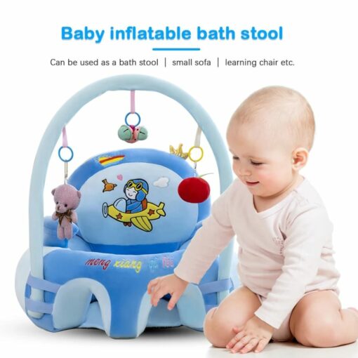 Learn to Sit with Back Support Baby Floor Seat with Toy Bar plane ref2