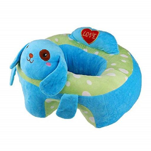 Learn to Sit with Back Support Character Baby Floor Seat Blue Puppy r