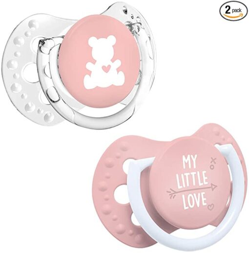 Lovi Silicone Dynamic Soother 02M 2 Pcs My Little Love Girl 22847Girl