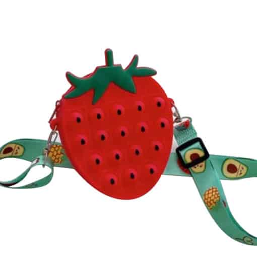 Mini Silicone Coin Purse with Long Straps Fruit JCCP 47.