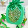 Mini Silicone Coin Purse with Long Straps Green Fruit JCCP 41