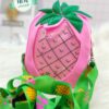 Mini Silicone Coin Purse with Long Straps Pink Fruit JCCP 38