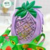 Mini Silicone Coin Purse with Long Straps Purple Fruit JCCP 42