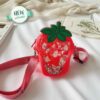 Mini Silicone Coin Purse with Long Straps Red Fruit JCCP 35