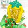 Mini Silicone Coin Purse with Long Straps Yellow Fruit JCCP 40
