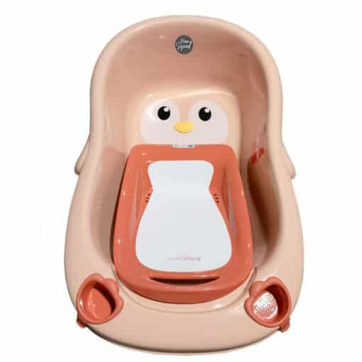 Mom Squad Baby Bath Tub with Support and Storage Slots MQ 018 Orange.