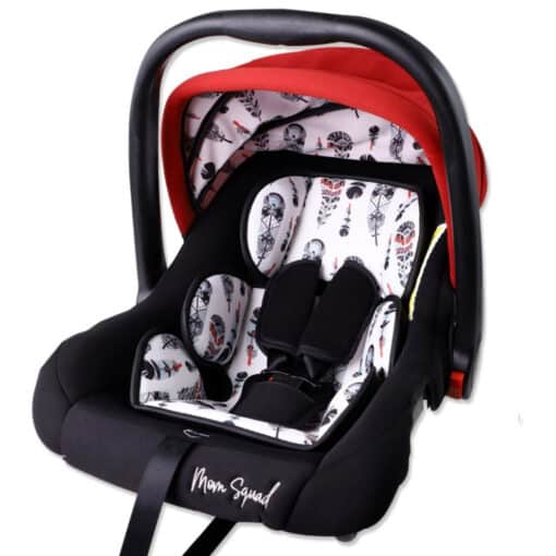 Mom Squad Baby Car Seat And Travel Cot MQ BFL 001 RED Printing 1