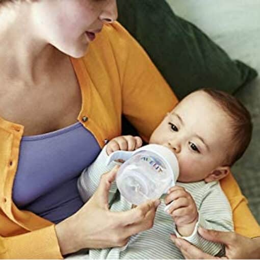 Momeasy 4oz 120ML Standard Feeding Bottle with Handle 44666 reference image
