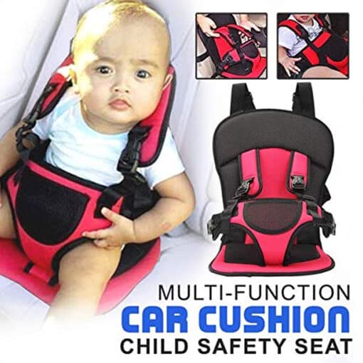 Multifunction Adjustable Baby Car Cushion Seat with Safety Car Seat Belt. RI
