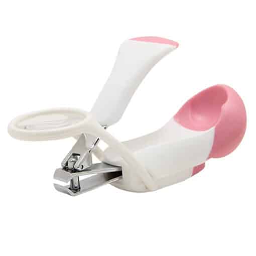 Nail Cutter With Magnifying Glass PINK.